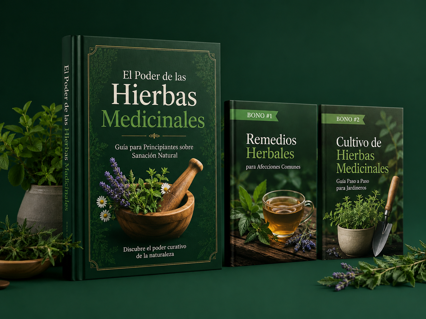 AlivioNatural: Hierbas Medicinales Pack VOL 1.